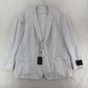 Giorgio Fiorelli Blazer Mens 54 White Superlux Super Fine Two Button Jacket